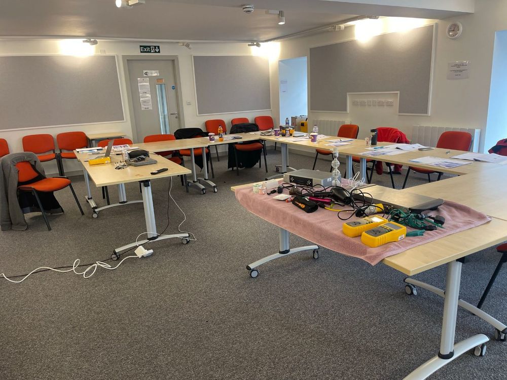 Inside the Bristol PAT testing training room